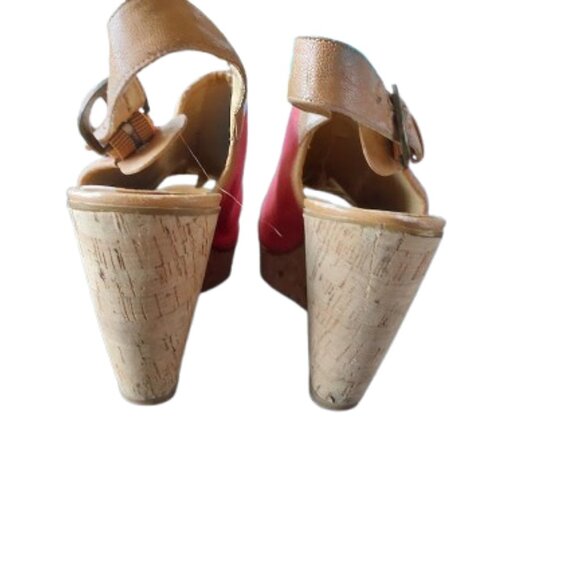 Pink Wedges Fit Size 9 - Picture 6 of 8